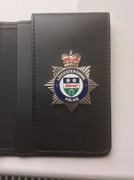 Leicestershire Police badged Warrant card wallet #2