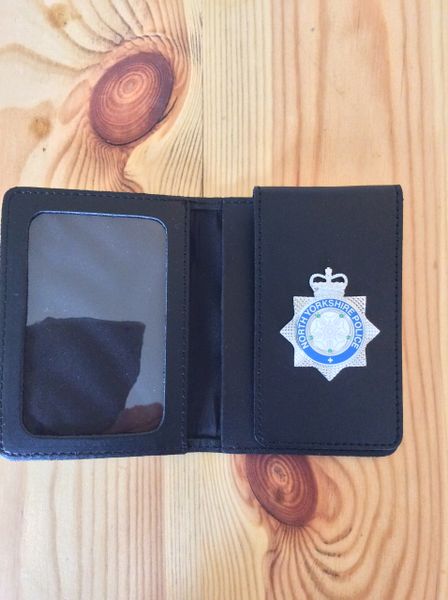 North Yorkshire badged Police warrant card wallet