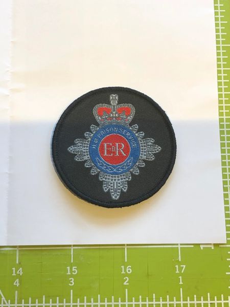 HMP Prison service woven badge -60mm