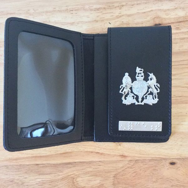 ID card wallet with HM crest and Enforcement braille bar enforcement