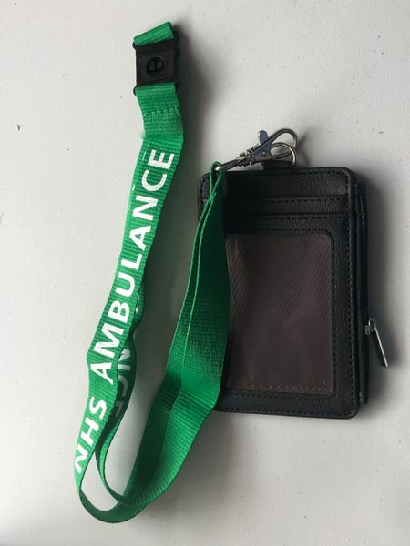 Ambulance printed lanyard & cardholder