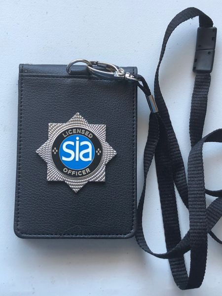 SIA licence / ID card holder and lanyard