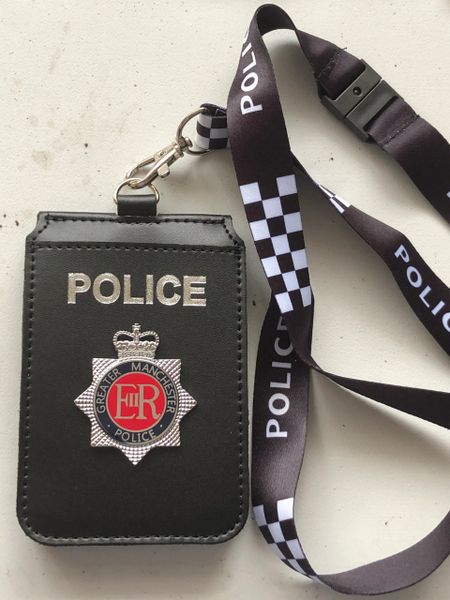 GMP badged Neck lanyard Warrant card holder