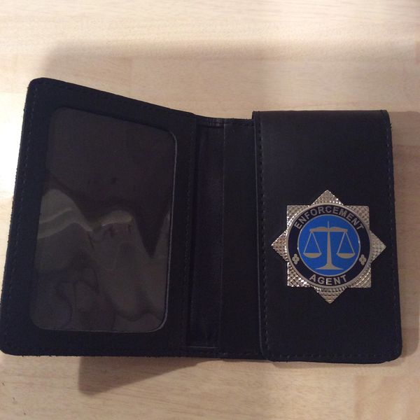 Leather Prop Police Warrant Card Holder Wallet #2 