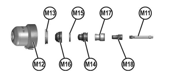 W000275660 - SAF CPM 450 Nozzle 120A (Ref. M14)