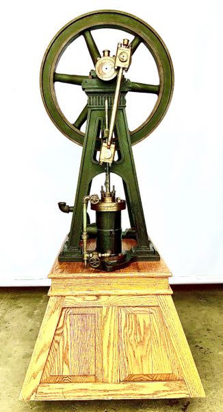 Ca. 1858 Hardcastle True Vertical Gothic Design Steam Engine Ex Ford Museum