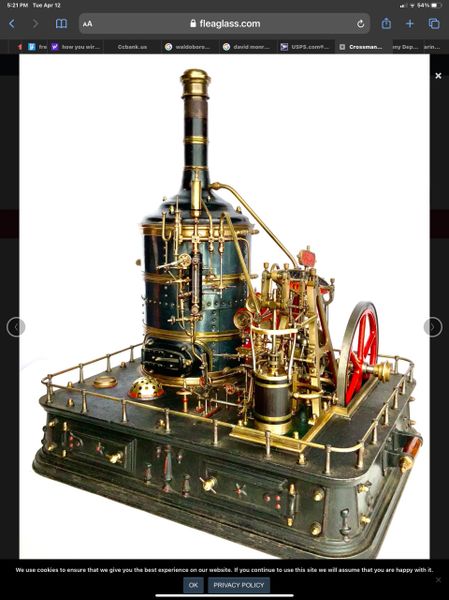 Most Incredible 1hp Crossman Steam Plant PRICE ON REQUEST