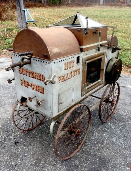 SOLD Rare Kingrey Spring Wind Popcorn Peanut Vendors Cart SOLD