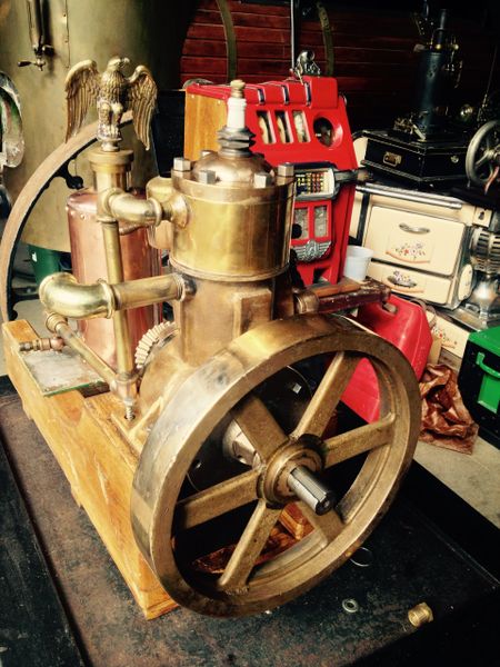 EAGLE ALL BRASS 1HP GASOLINE MARINE ENGINE (sold 1-16)