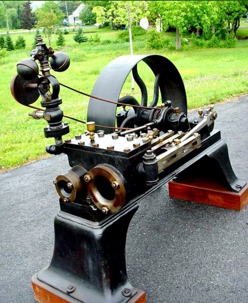 SOLD 1885 HUNTOON COMPOUND STEAM ENGINE EX FORD MUSEUM (Sold 1/16)