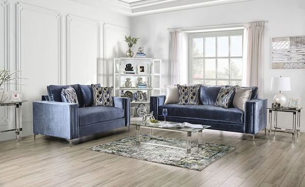 Transitional 2 piece sofa deals and loveseat sets