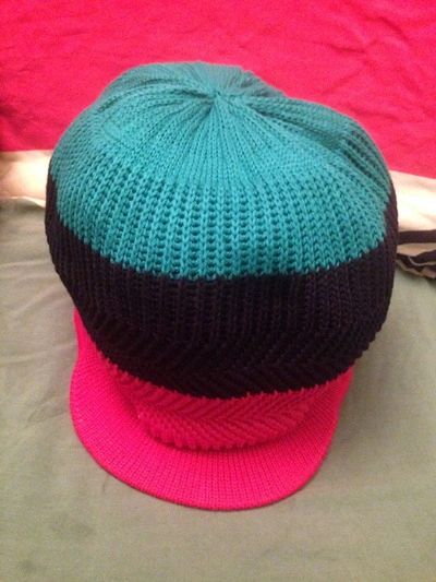 H2BN Red Black & Green Knitted Crown or Tam Now On Sale