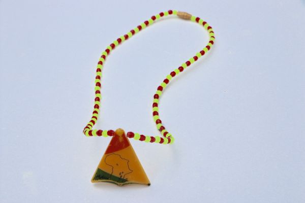 H2BN Mother Land Pyramid Pendant Beaded Necklace From Buganda Now Known As Uganda 2day