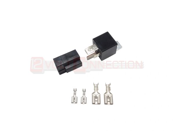 Song Chuan 4 Pin 70 AMP Relay with Connector and Terminals 14-16/10-12 AWG