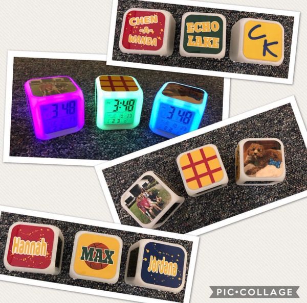 LED Custom Alarm Clock CABINS & QUADS Everything Custom for Camp