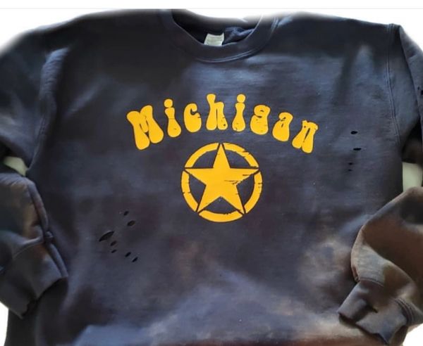 Distressed college sweatshirts online