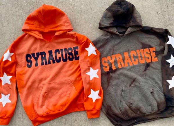 Sweatshirt College Bleached Star Hoodie