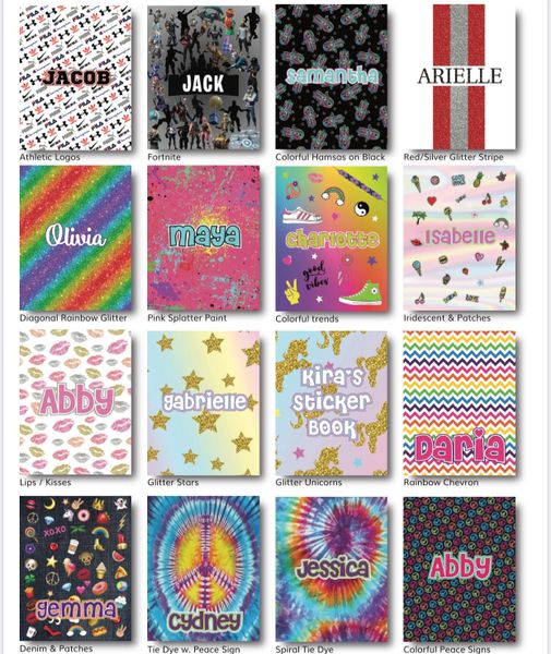 Trading Card Book for Boys (Multiple Patterns Available) CABINS