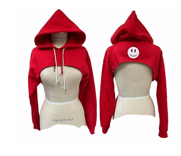 Cropped hoodie cut on sale out