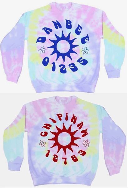 Girls Sweatshirt Camp Tie Dye Sunburst Sweatshirt CABINS