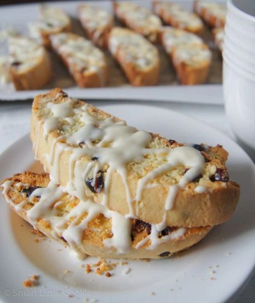 Blueberry iced Biscotti