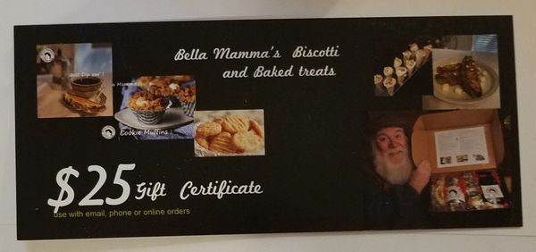 Bella Mamma's gift certificates !