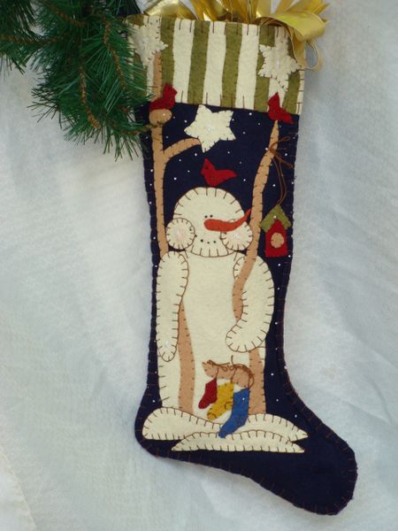 #068 "Victor" snowman 25" long Stocking pattern(Download only )