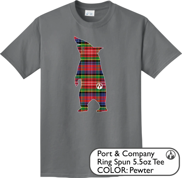 Bear Shark (Plaid) (Comfort Colors - 6 Colors)
