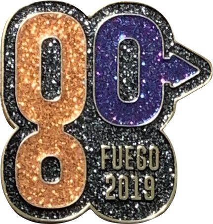 2019 "Go" Glitter Theme Pin