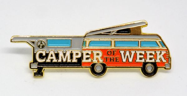 Fuego Camper of the Week Pin