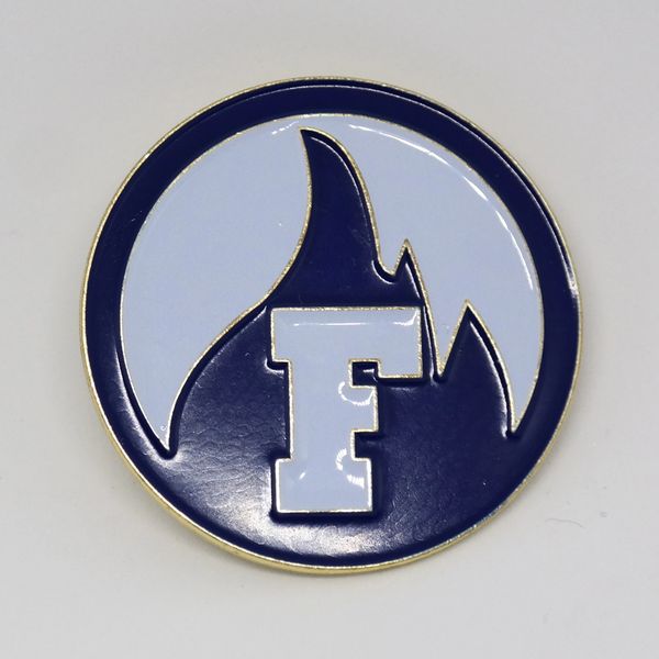 Fuego Icon Pin - Navy & White