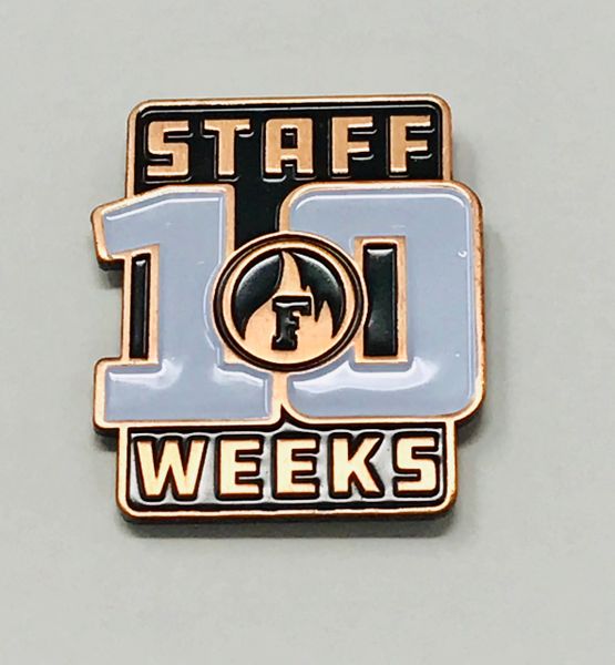 Fuego Staffer 10 Week Pin