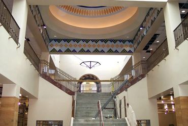 Fullerton College Library Hand painted dome project