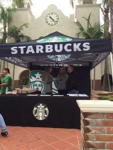 Custom Event Canopy 10' x 10' for Starbucks Coffee Company 