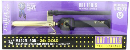 Hot Tools 1105 Regular Professional Marcel Curling Iron with Multi Heat Control, 3/4 Inches