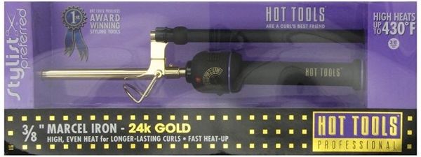 Hot Tools 1106 Micro Mini Professional Marcel Curling Iron with Multi Heat Control, 3/8 Inches