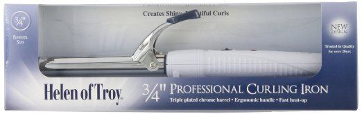 Helen Of Troy 1501 Spring Curling Iron, White, 3/4 inch Barrel