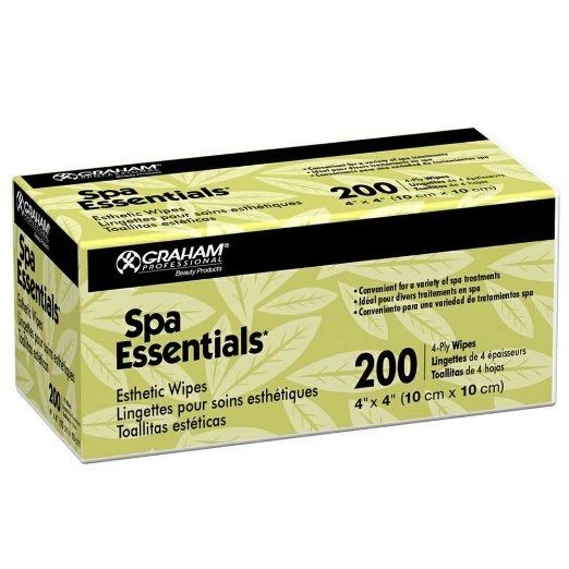 Graham Spa Essentials Nonwoven Esthetic Wipes 4 X 4, 200 Count