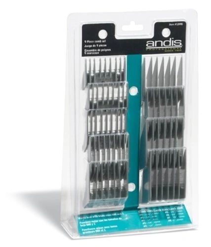 Andis 9 piece Comb Set for Detachable Blade Clippers