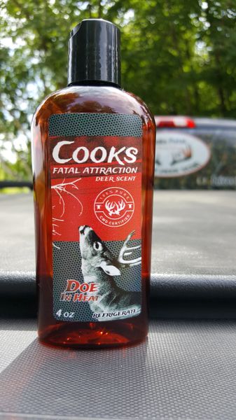 Doe In Heat 4oz  CooksFatalAttractionDeerScent