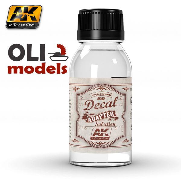 Decal Adapter Solution 100ml Bottle - AK Interactive 582