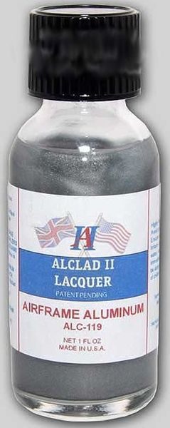 1oz. Bottle Airframe Aluminum Lacquer - ALCLAD 119