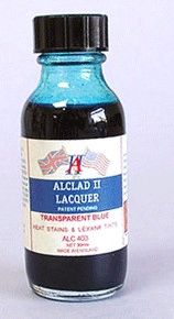 1oz. Bottle Transparent Blue Lacquer - ALCLAD 403
