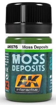 Moss Deposit Enamel Paint 35ml Bottle - AK Interactive 676