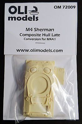 1/72 M4 SHERMAN Composite Hull Late RESIN Conversion - OLI Models 72009