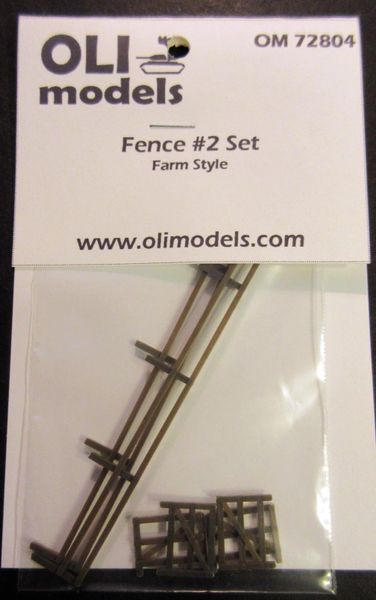 1/72 FENCE #2 Set "Farm Style" for Vignette/Diorama - OLI Models 72804