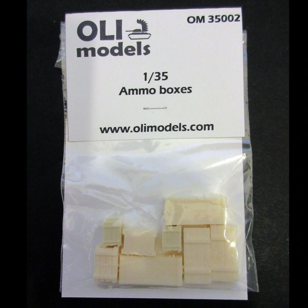 1/35 Ammo Boxes - Resin Stowage Set - OLI Models 35002
