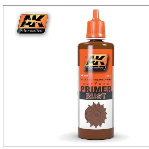 Rust Acrylic Primer 60ml Bottle - AK Interactive 184