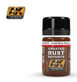 Dark Rust Crusted Deposits Enamel Paint 35ml Bottle - AK Interactive 4113