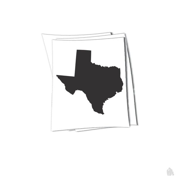 Texas state sticker